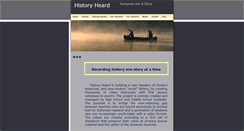 Desktop Screenshot of historyheard.com